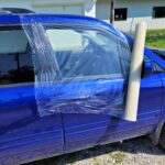 Crash Sealing film Covering Car Window