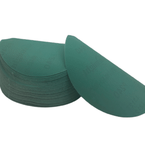 Box of 50 6" Premium Green and Blue Hook & Loop Sanding Discs